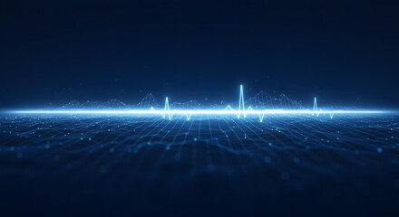 Healthcare, Technology, Abstract blue technology background with digital network connect