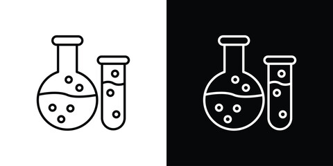 Chemistry icon thin line outline concept. Linear style icon. Editable stroke. Vector