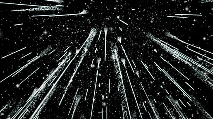 Dynamic cosmic background with brilliant stars and shooting comets creating a sense of wonder and celestial magic for space themed projects