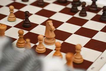  Intense Chess Match Between Two Focused Players