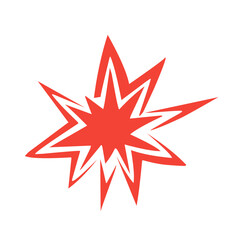 comic book explosion vector graphic