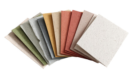 Pack of seed paper greeting cards fanned out on white background