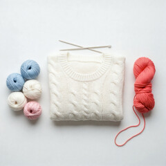 뜨개질 털실 스웨터