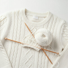 뜨개질 털실 스웨터