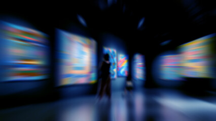 Zoom Blur, Contemporary Art Exhibition