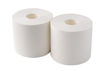 透明背景（png）に2個のトイレットペーパー