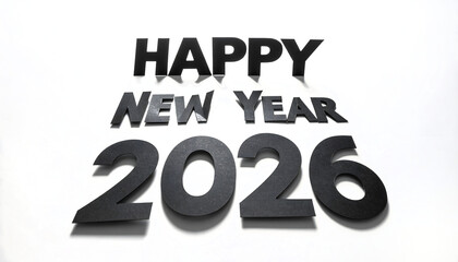 the words Happy New Year 2026