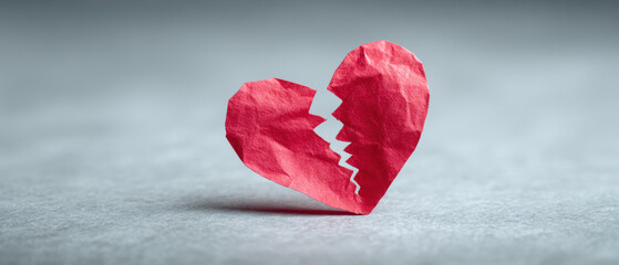 Broken Heart Symbol of heartbreak, loss, and the pain of ending a relationship