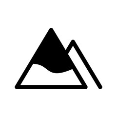 Mountain Icon Vector Symbol Design Illustration