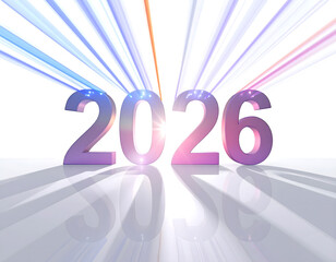 the words Happy New Year 2026