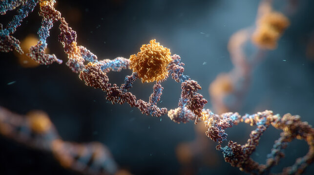 Molecular Dance A Detailed View of a Protein Interacting with DNA