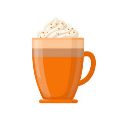 Iced coffee with cream 