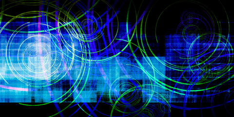 Digital Circuit Network Background For Technology Industry