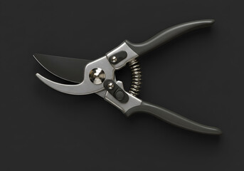Black silver pruning shears