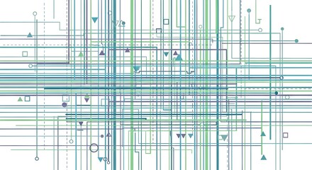 Abstract Tech Grid Background Design for Digital and Data Representation Concepts