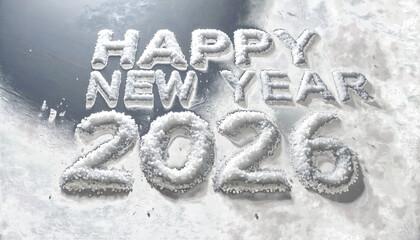 the words Happy New Year 2026