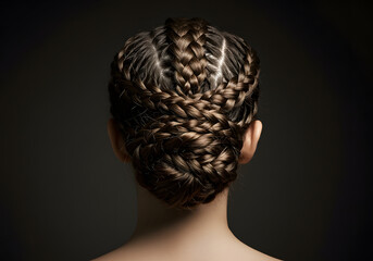 Intricate braided hairstyle
