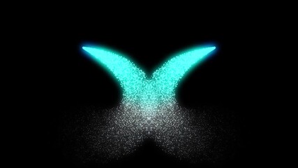 Dynamic aqua light trails dance in the dark, creating a modern and energetic vibe perfect for futuristic designs and tech presentations