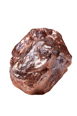 Obraz premium Shiny copper nugget with textured, irregular surface