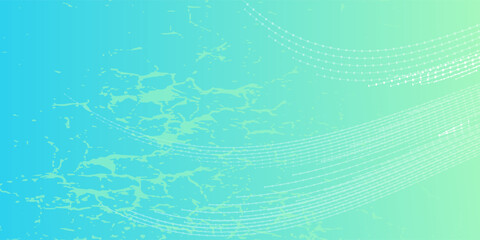 Banner background abstract. bright green and blue gradation. wave effect style. element. memphis