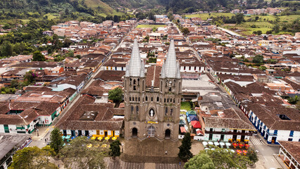 Jardin, Antioquia - Colombia. October 8, 2025. Minor Basilica of the Immaculate Conception is a Colombian church of Catholic worship