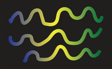 Gradient Color Fusion Ribbon Waves with Abstract Flowing Lines and Modern Geometric Vector Background