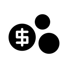 Coin Icon Vector Symbol Design Illustration