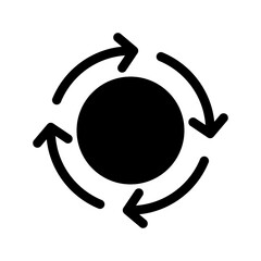 Loop Icon Vector Symbol Design Illustration