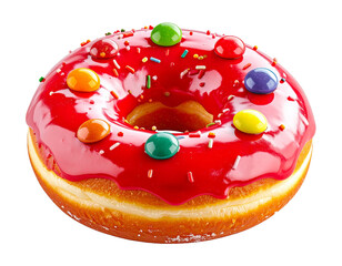 Various Frosted Donuts with various toppings