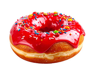 Various Frosted Donuts with various toppings