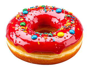 Various Frosted Donuts with various toppings