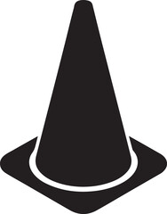 traffic cone isolated on white background