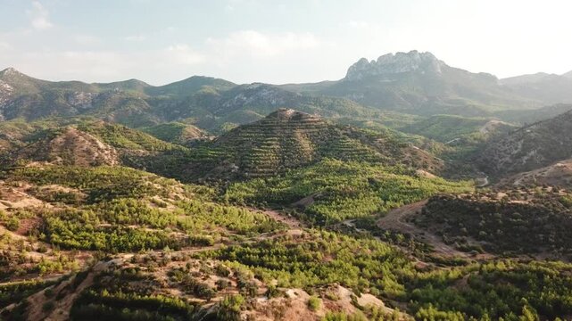 Aerial view of landscapes of Famagusta, Northern Cyprus