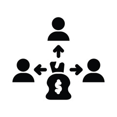  crowdfunding glyph icon illustration vector graphic.eps