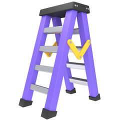Ladder Chunky 3D Illustration