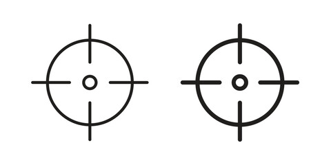 Mission icon symbols. app and web UI solid and line icon, EPS10