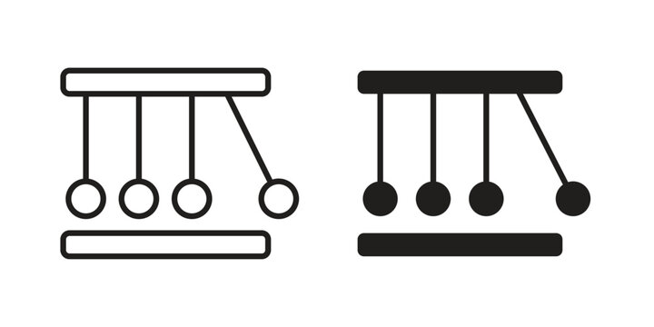 Momentum icon symbols. app and web UI solid and line icon, EPS10