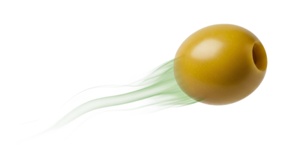 Olive Streak A Green Trail of Flavor and Movement in Culinary Art