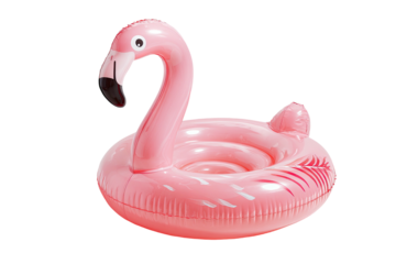 Pink flamingo inflatable float