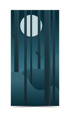 vertical background of jungle or forest themes