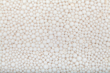 Abstract Texture of Expanded Polystyrene Granules
