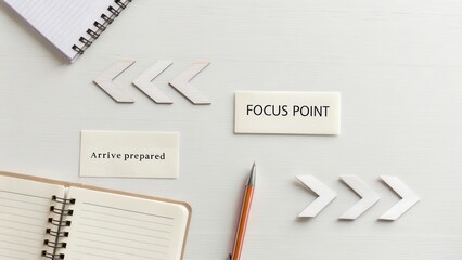 Organization and Preparation Elements in a Minimalist Workspace for Productivity Enhancement