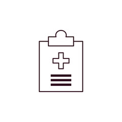 Fototapeta premium Medical Report Outline Icon