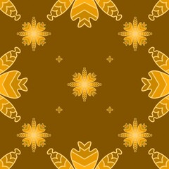 Seamless pattern with autumn leaves, illustration vector floral design for wallpaper or decoration.