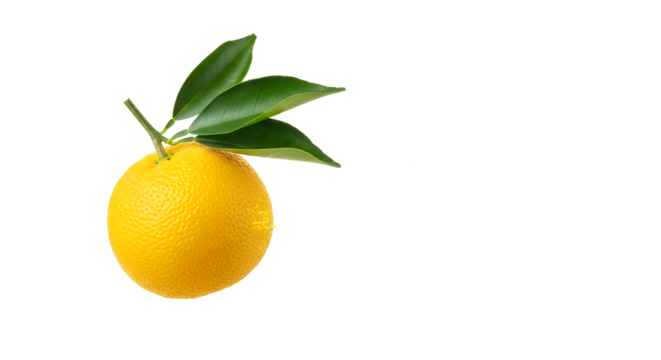 Fresh Orange Fruit with Green Leaves Vibrant Citrus and Healthy Eating Concept on White Background