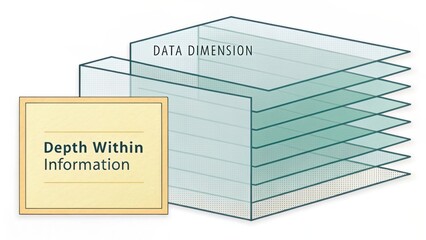 Three-Dimensional Data Layers Representing Depth in Information for Enhanced Visualization and Analysis