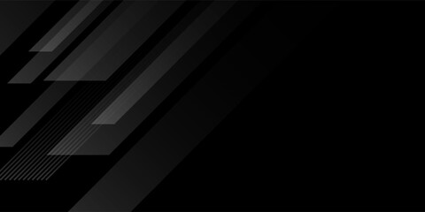 Black abstract background. dark black background. Elegant dark diagonal shape elements. Modern luxury grey gradient graphic design.