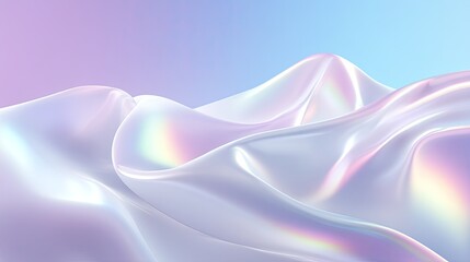 Abstract Soft Pastel Landscape with Smooth Curves and Subtle Hues Creating a Dreamy Ethereal Atmosphere Ideal for Backgrounds and Contemporary Designs