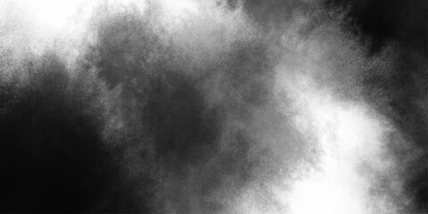 Abstract white and gray isolated cloud cumulus clouds. Gray aquarelle painted realistic fog or mist smoky textured canvas design. White and ash messy wall stucco texture background.