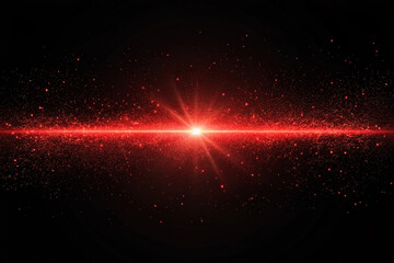 Black background with flashes of red light. Dust. Space. Neon lights. Background material. Smoke.